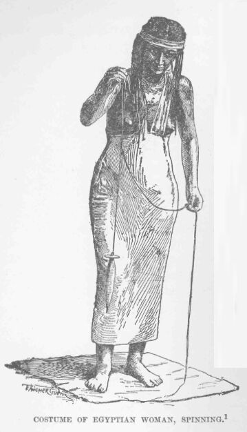 072.jpg Costume of Egyptian Woman, Spinning. 1 

