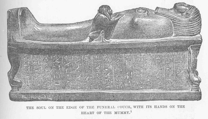 285.jpg the Soul on The Edge of The Funeral Couch, With
Its Hands on the Heart of The Mummy. 1 
